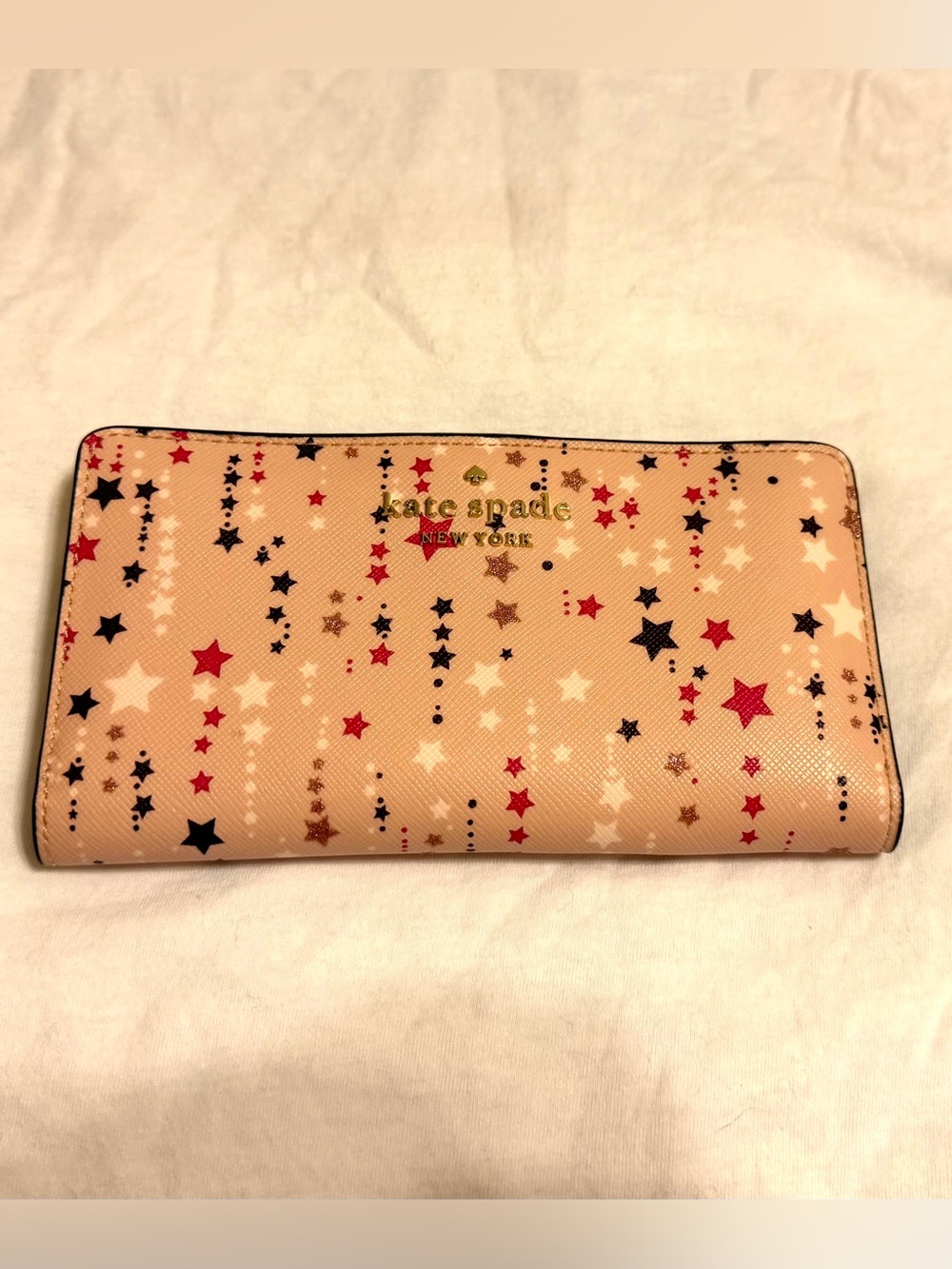 Kate Spade Pink Star Print Wallet